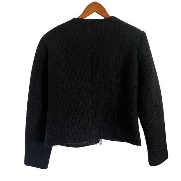 ANINE BING Anitta Black Boucle Tweed Jacket with Gold Buttons - Picture 4 of 11